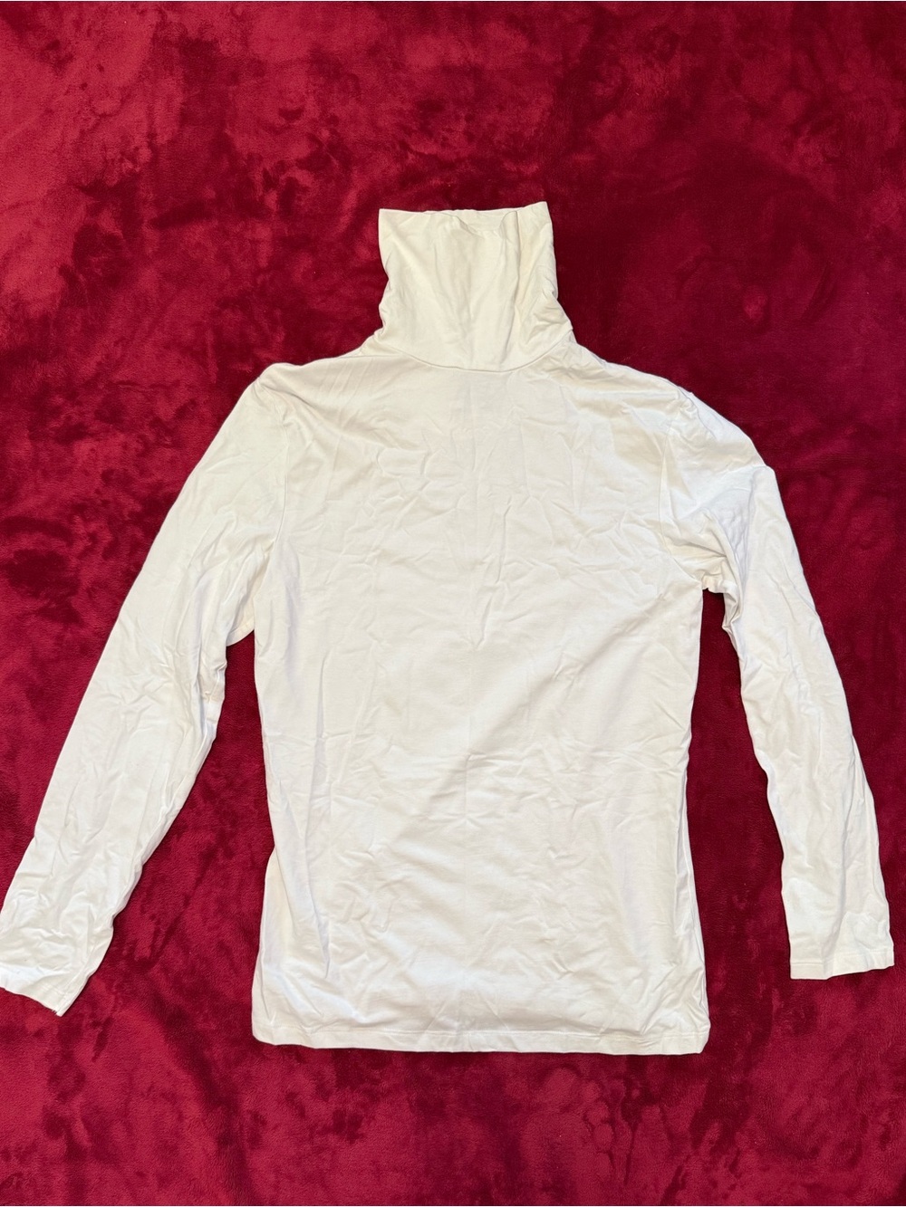 Reserved White Slim Fit Turtleneck Top